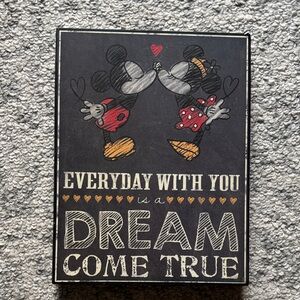 Hobby Lobby Mickey and Minnie Dream Wall Art - Black and Red